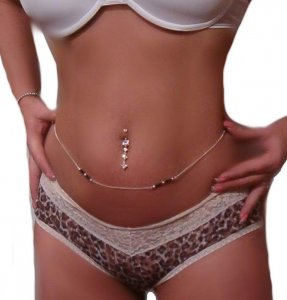 Belly Chain Sterling & 14kt Gold